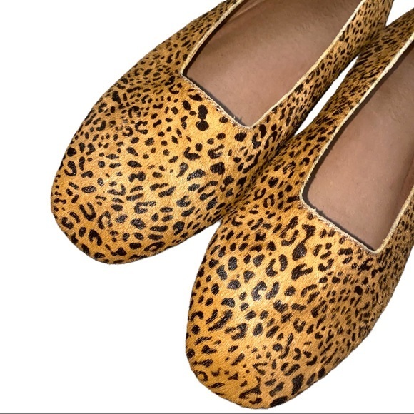 Madewell The Cory Flats Leopard Calf Hair size 7.5 Like New - Picture 5 of 12
